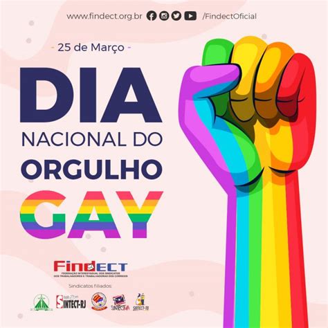 25 De Março Dia Nacional Do Orgulho Gay Sintect Sp