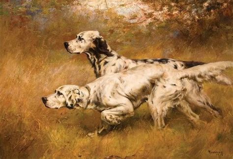 English Setters On Point Art And Antiques Magazine English Setter