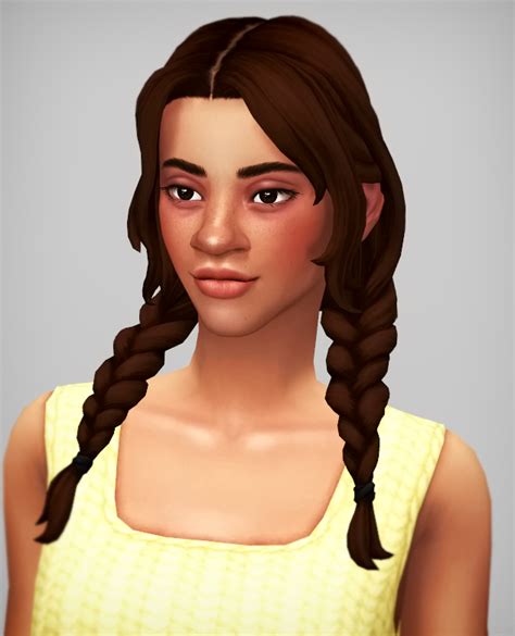 Hail Sims Sims 4 Cc — Saurus Ingrid Hair