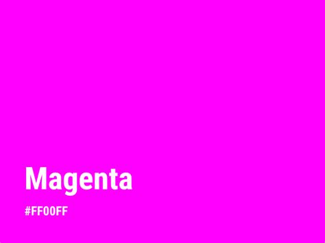 46 Shades Of Magenta Color With Names Hex Rgb And Cmyk