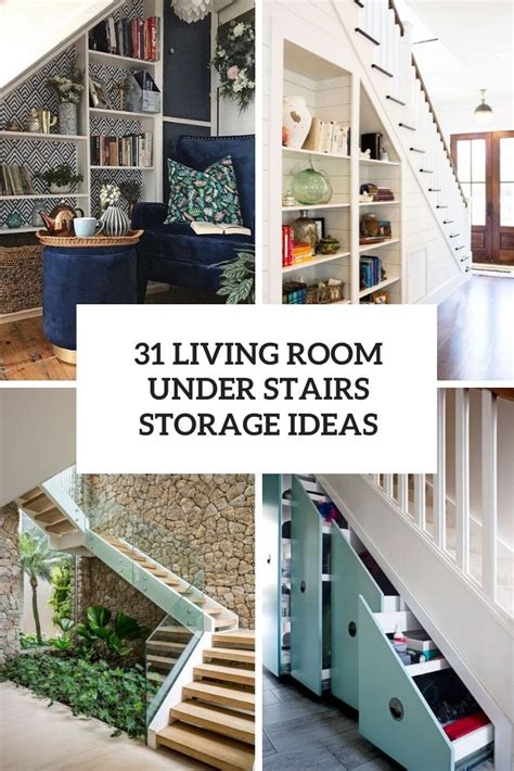 31 Living Room Under Stairs Storage Ideas Shelterness