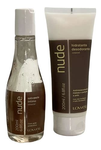 Linha Nude Lowell Sabonete Intimo Hidratante Corporal 200ml