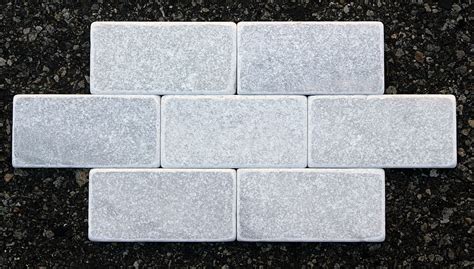 3x6 White Carrara Tumbled Modern Tiles Carrara 4x4 White Design