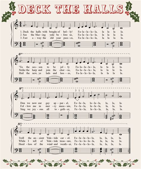 Best Free Printable Vintage Christmas Song Lyrics PDF For Free At Printablee