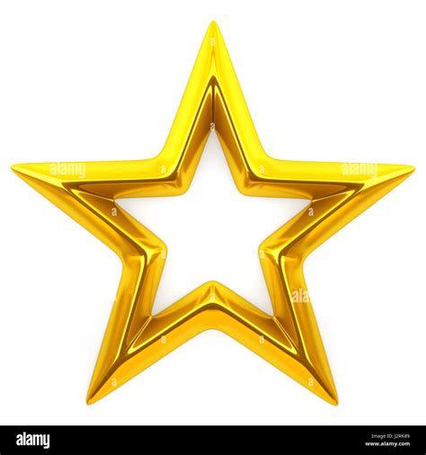 Brillante Estrella Dorada 3d Rendering Fotografía De Stock Alamy