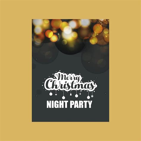 Premium Vector Christmas Card Design With Elegant Design And Light
