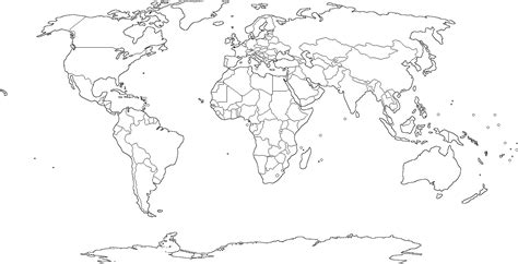Get World Outline Map Free Photos