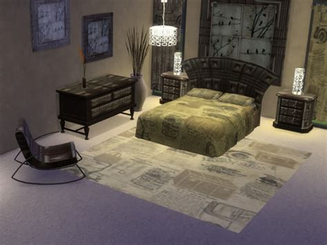 Brown Leather Bedroom Set At Trudie55 Sims 4 Updates
