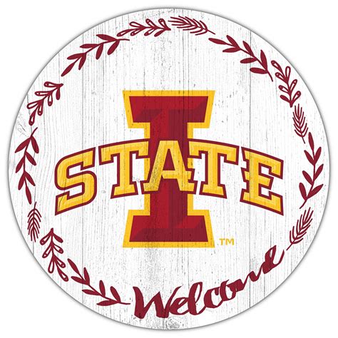 Iowa State Cyclones 12 Welcome Circle Sign