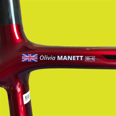 Name Stickers For Bicycle With Flag Customized Name Decals Names