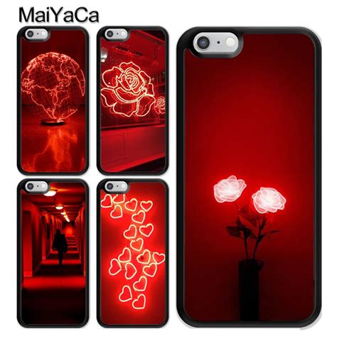 Maiyaca Red Aesthetic Tpu Case For Iphone 6 6s 7 8 Plus X Xr Xs Max 5