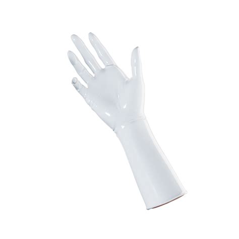 Pearl White Gloves Mid Arm Uniqdsn