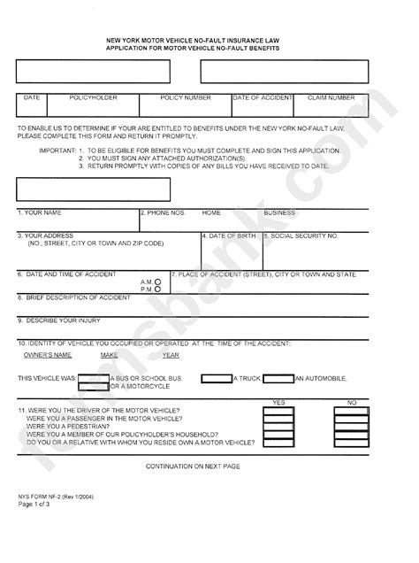 Printable Nf 2 Form Printable Forms Free Online