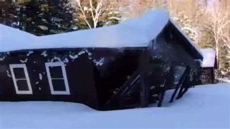 Watch Roof Collapse Under The Weight Of Snow Videos From The Weather