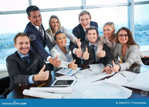 Happy Co Workers Stock Image Image Of Corporate Colleague 35667073