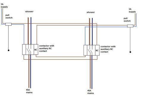 The consumer unit fitted at. shower wiring question with contactor help!? | DIYnot Forums