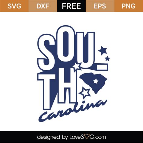 Free South Carolina Svg Cut File