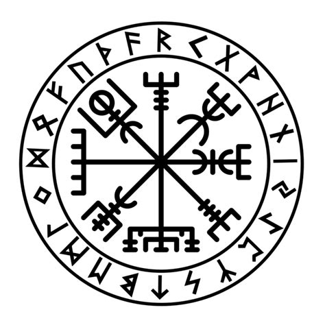 Tatouage de boussole viking, Tatouage de rune, Tatouage yggdrasil