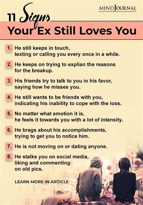 11 Signs Your Ex Still Loves You