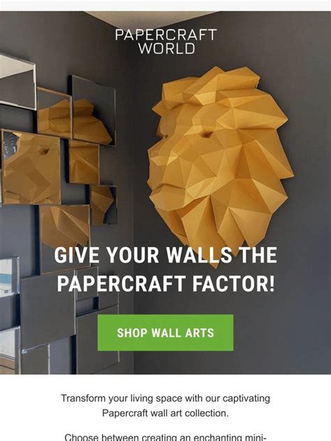 Papercraft World Us Bring Your Walls To Life With Papercraft Wall