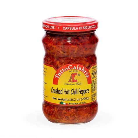 Online shopping from a great selection at chile store. Amazon.com : Crushed Calabrian Chili Peppers 10 oz (290 g) by Tutto Calabria : Hot Sauces ...
