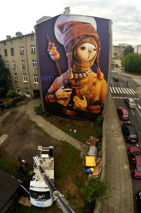 Inti “holy Warrior” New Mural In Lodz Poland Streetartnews