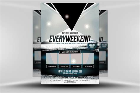 Every Weekend Flyer Templateevery Weekend Flyer Template Is A Two Tone