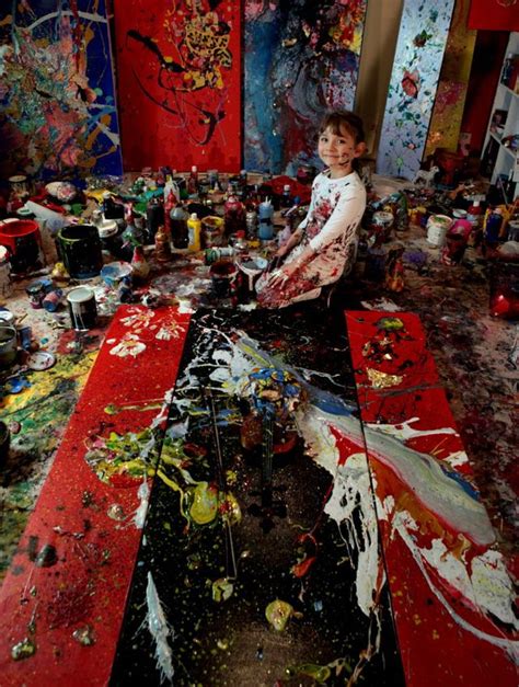 7 Year Old Art Prodigy Creates Stunning High End Paintings This