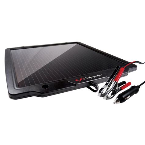 What does a solar powered battery charger do? Schumacher 12-Volt Solar Battery Charger/Maintainer-SP-400 ...