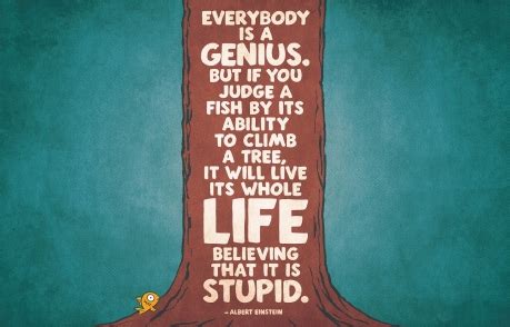 So that quote means just because a fish cant climb a tree does not make it stupid. Dyslexia Course by Beth Sennett | Helen Arkell Dyslexia Centre