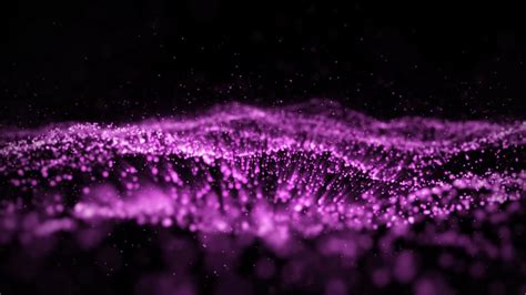 Wave Of Purple Pink Particles Overlay Motion Background Video Youtube