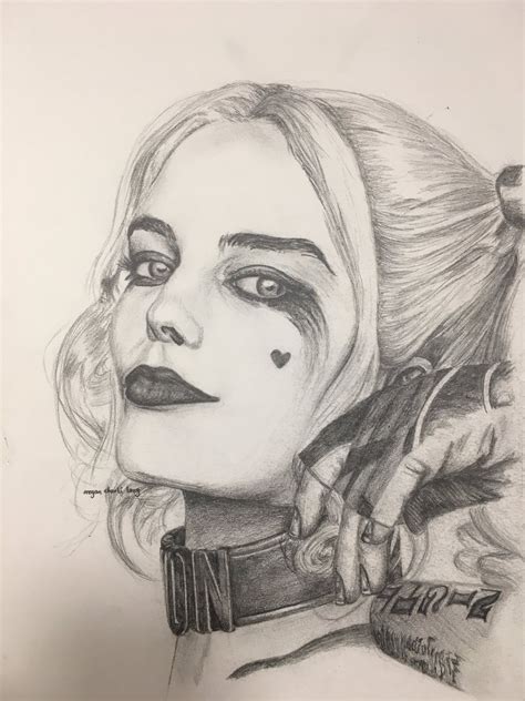 Harley Quinn Drawing For Kids