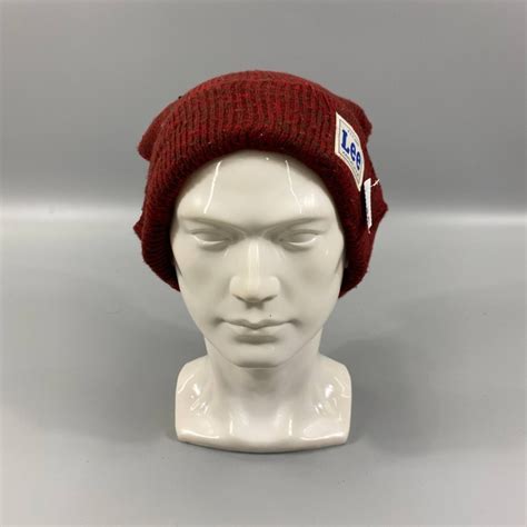 Vintage Lee Knit Snow Cap Beanie Hats Bn1193 Grailed