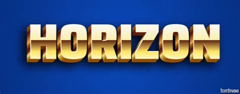 Horizon Text Effect And Logo Design Word