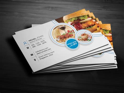 Restaurant Business Card On Behance