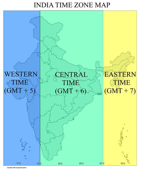 India Time Zones Map Get Map Update