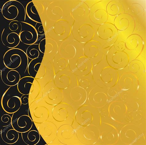 Elegant Vector Black And Gold Background Stock Vector Image By ©natalia