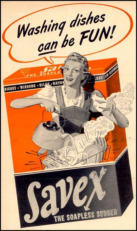 1946 vintage advertisements vintage ads vintage images vintage housewife washing dishes