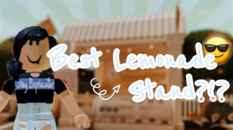 Most Popular Bloxburg Lemonade Stand Youtube