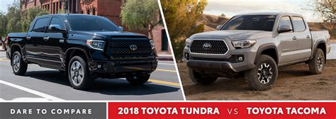 2018 Toyota Tundra Vs Toyota Tacoma Calgary Ab