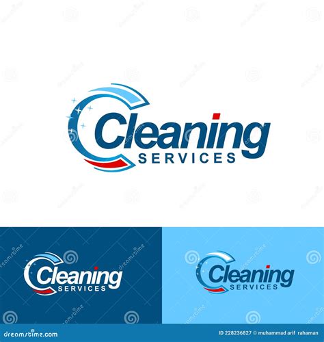 Abstract Cleaning Service Logo Design Vector Illustrations Stock Vector Illustration Of Aqua