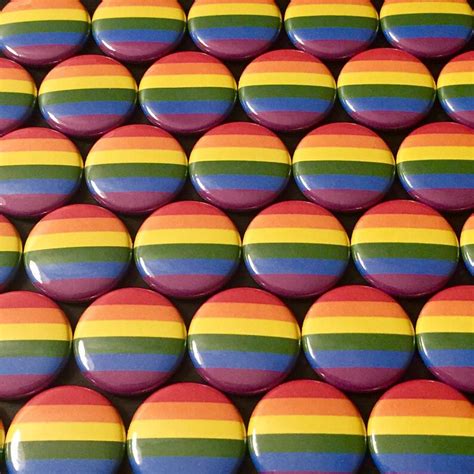 LGBTQ Rainbow Classic Pride Flag Pin Badge Pinback Button Etsy Australia
