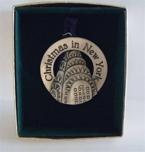 This Pewter Chrysler Building New York City Christmas Ornament From