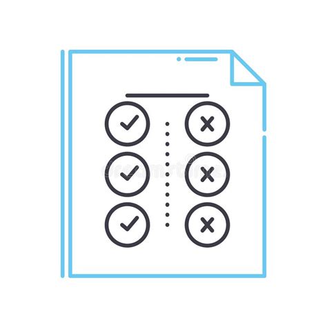 Task Priorities Line Icon Outline Symbol Vector Illustration Concept