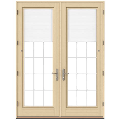 6 Foot Exterior French Doors With Built In Blinds Belletheng