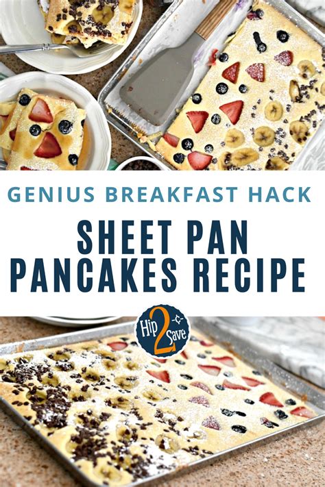 Easy Sheet Pan Pancakes Recipe Genius Breakfast Hack Hip2save