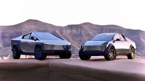 Tesla Unveils Two Seater Cybertruck Inspired Robotaxi Concept