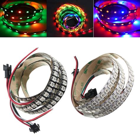 1m Ws2812b 5050 Rgb Changeable Led Strip Light 144 Leds Non Waterproof