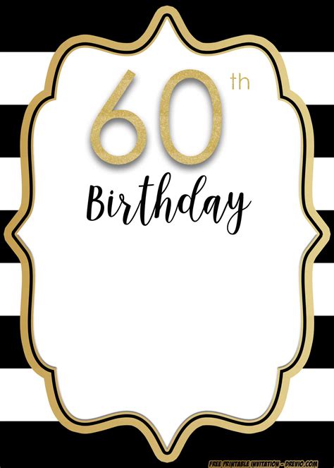 Free printable party planning template to ensure that you donu2019t forget anything when planning the perfect birthday party. Adult Birthday Invitations Template - for 50th years old ...