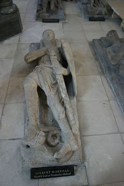 Tomb Effigy Of Gilbert Marshal Photo Picture Image Temple West End Uk